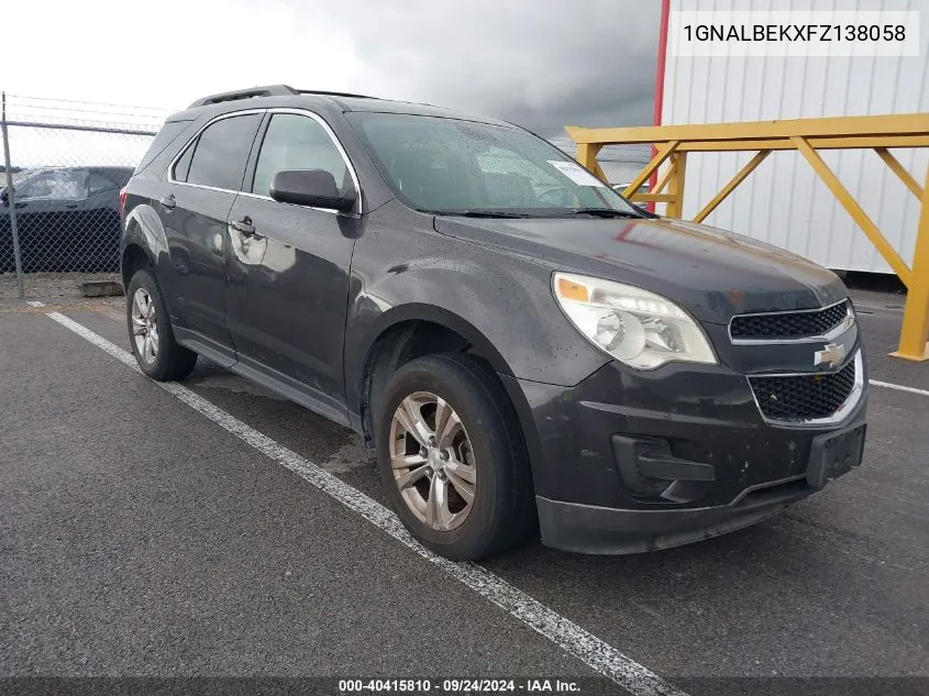 1GNALBEKXFZ138058 2015 Chevrolet Equinox 1Lt