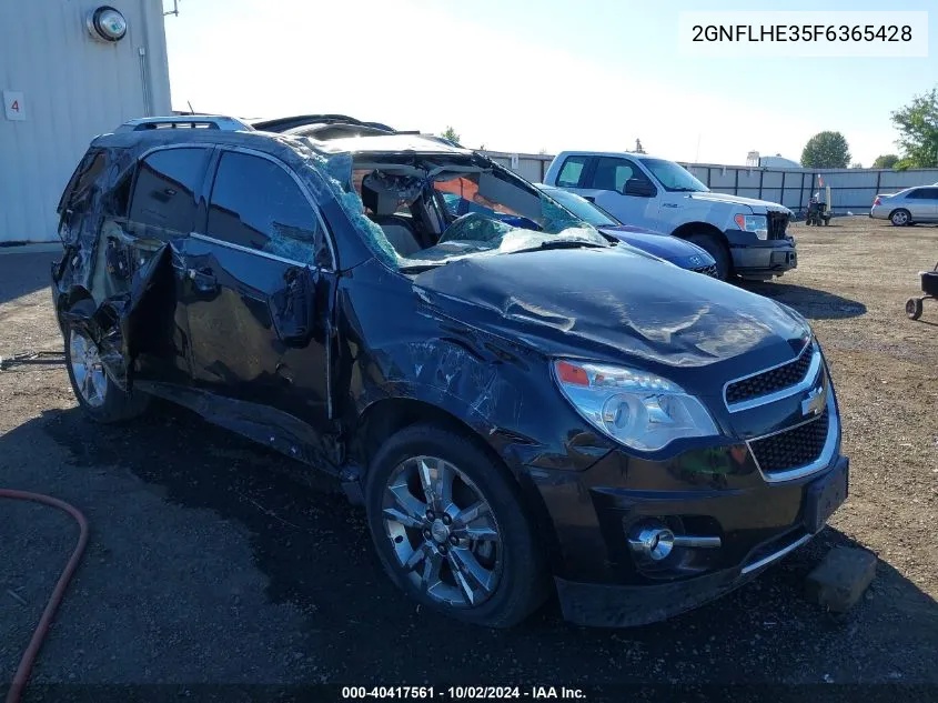 2015 Chevrolet Equinox Ltz VIN: 2GNFLHE35F6365428 Lot: 40417561