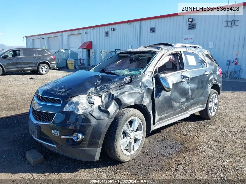 2015 Chevrolet Equinox Ltz VIN: 2GNFLHE35F6365428 Lot: 40417561