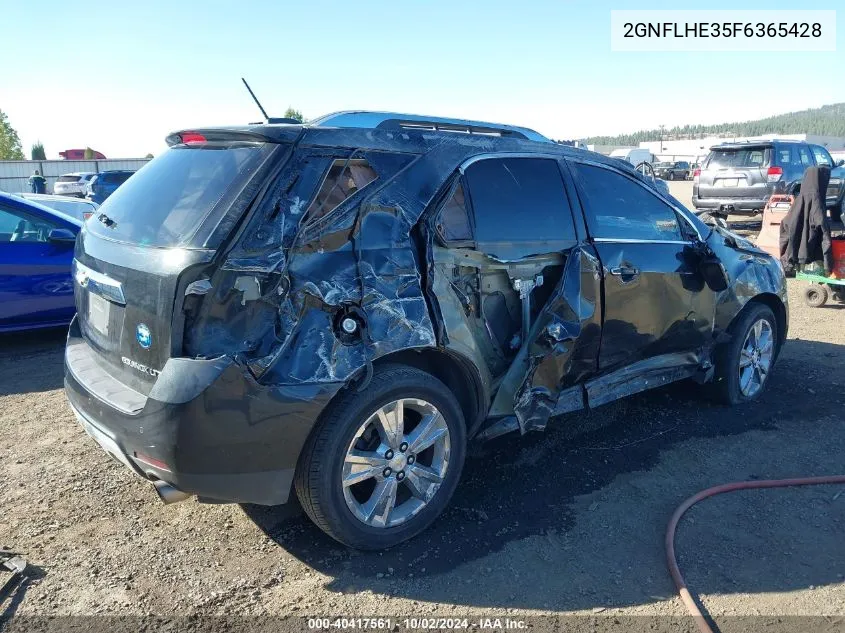 2015 Chevrolet Equinox Ltz VIN: 2GNFLHE35F6365428 Lot: 40417561