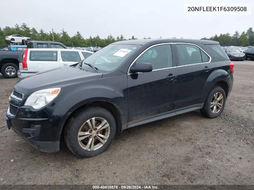 2015 Chevrolet Equinox Ls VIN: 2GNFLEEK1F6309508 Lot: 40418878