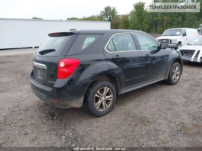 2015 Chevrolet Equinox Ls VIN: 2GNFLEEK1F6309508 Lot: 40418878