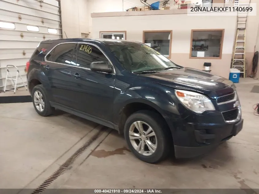 2GNALAEKXF1140699 2015 Chevrolet Equinox Ls