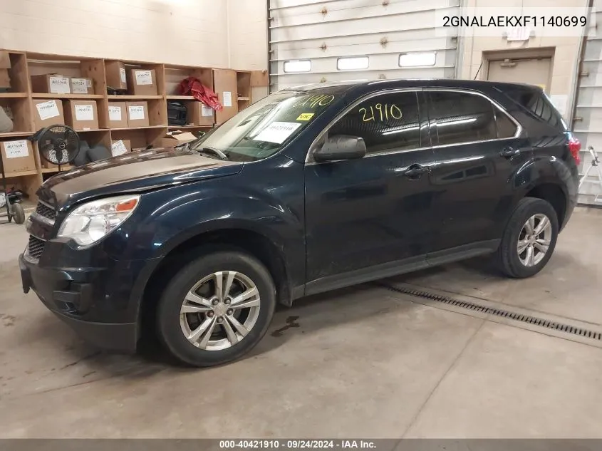 2GNALAEKXF1140699 2015 Chevrolet Equinox Ls