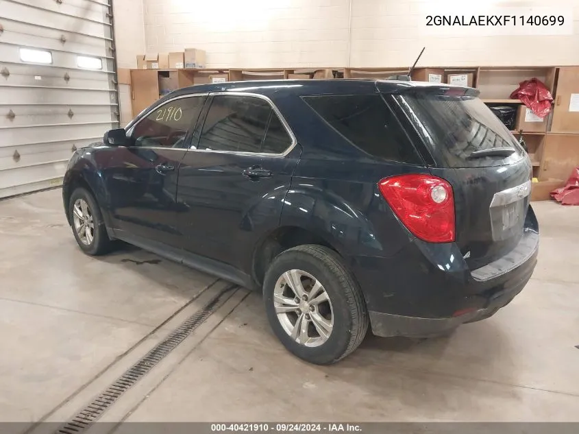 2015 Chevrolet Equinox Ls VIN: 2GNALAEKXF1140699 Lot: 40421910