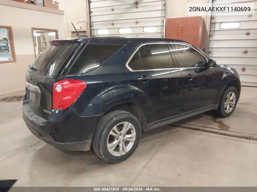 2015 Chevrolet Equinox Ls VIN: 2GNALAEKXF1140699 Lot: 40421910