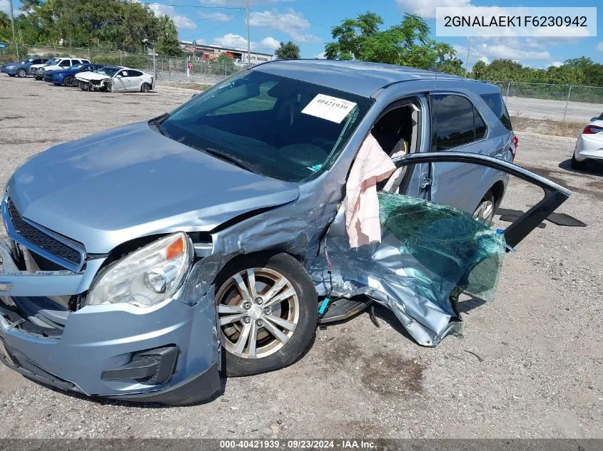 2015 Chevrolet Equinox Ls VIN: 2GNALAEK1F6230942 Lot: 40421939