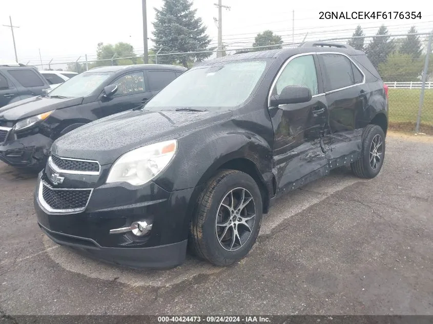 2015 Chevrolet Equinox Lt VIN: 2GNALCEK4F6176354 Lot: 40424473