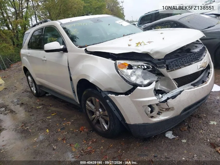 1GNALBEK5FZ138551 2015 Chevrolet Equinox 1Lt