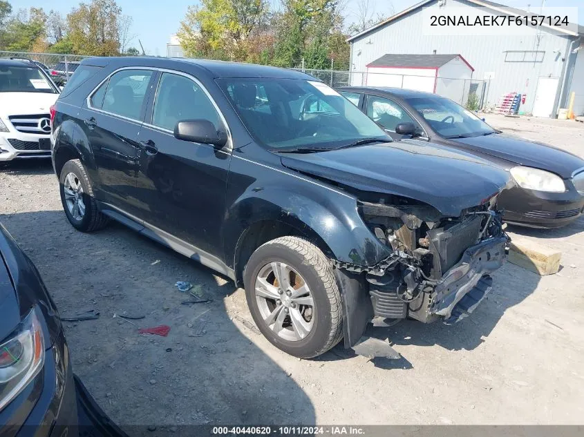 2015 Chevrolet Equinox Ls VIN: 2GNALAEK7F6157124 Lot: 40440620