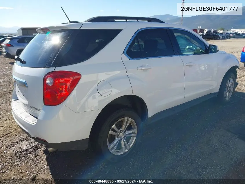 2015 Chevrolet Equinox 2Lt VIN: 2GNFLGE30F6401777 Lot: 40446095