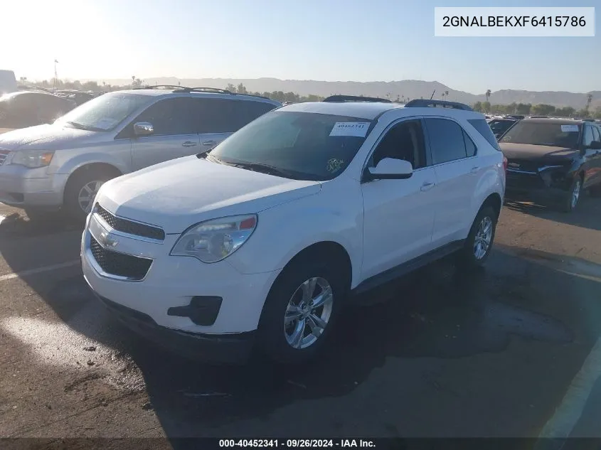 2GNALBEKXF6415786 2015 Chevrolet Equinox 1Lt