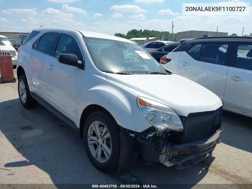 2015 Chevrolet Equinox Ls VIN: 2GNALAEK9F1100727 Lot: 40453705