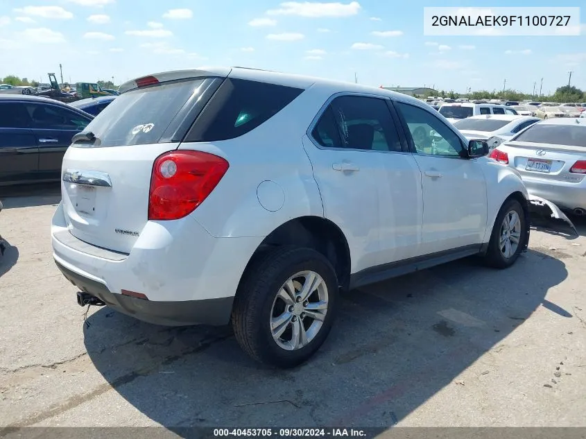 2015 Chevrolet Equinox Ls VIN: 2GNALAEK9F1100727 Lot: 40453705