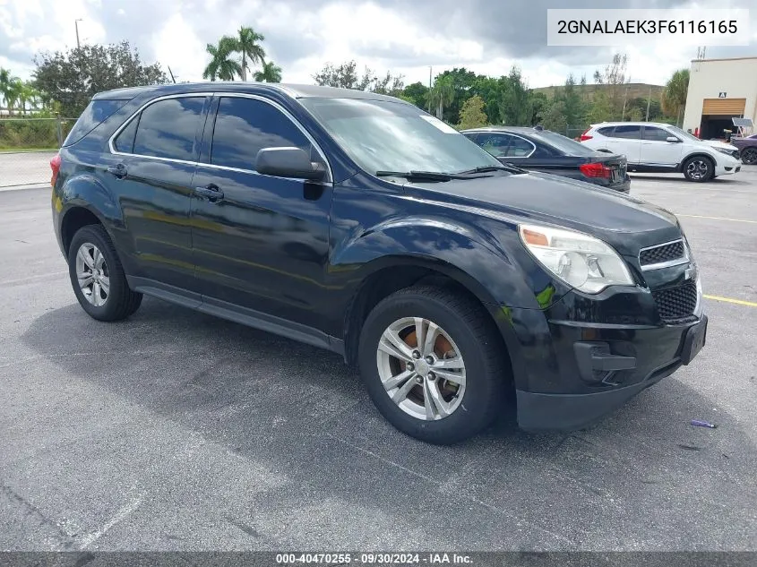 2GNALAEK3F6116165 2015 Chevrolet Equinox Ls