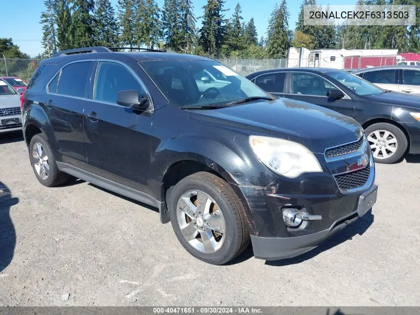 2015 Chevrolet Equinox 2Lt VIN: 2GNALCEK2F6313503 Lot: 40471651