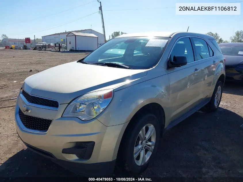 2015 Chevrolet Equinox Ls VIN: 2GNALAEK8F1106812 Lot: 40479053