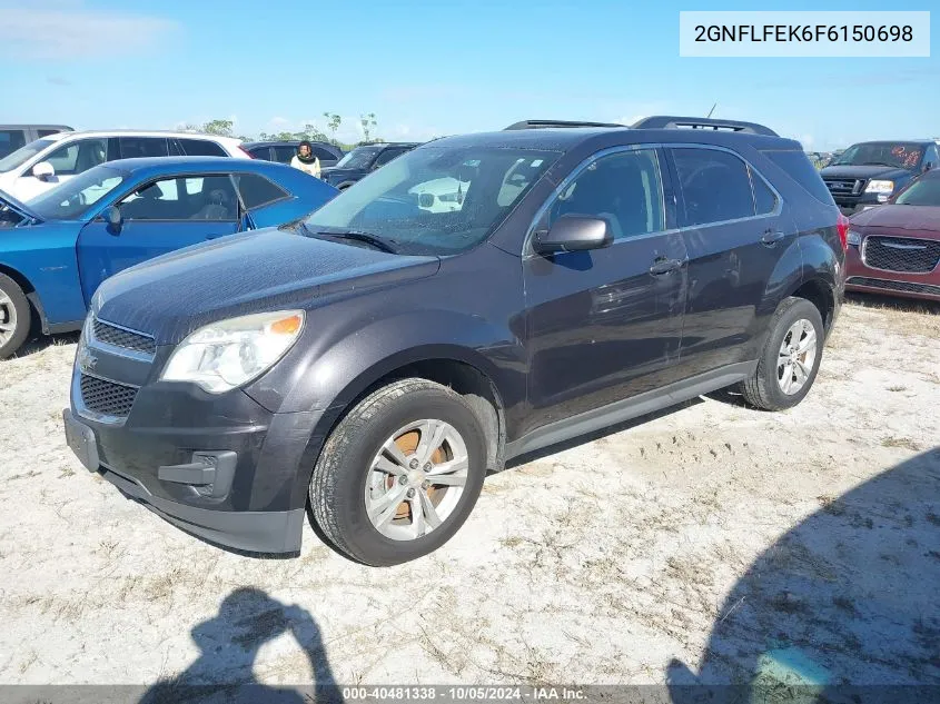 2015 Chevrolet Equinox 1Lt VIN: 2GNFLFEK6F6150698 Lot: 40481338