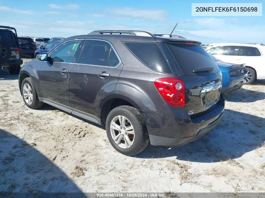 2015 Chevrolet Equinox 1Lt VIN: 2GNFLFEK6F6150698 Lot: 40481338