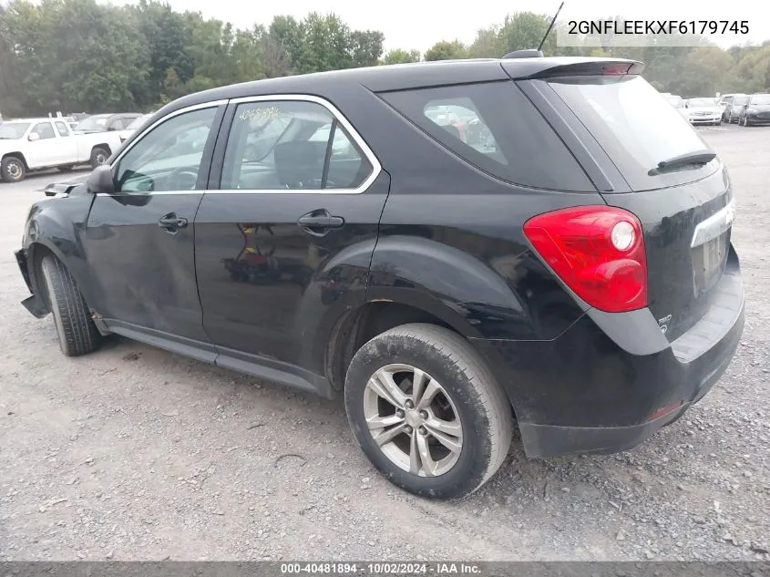 2015 Chevrolet Equinox Ls VIN: 2GNFLEEKXF6179745 Lot: 40481894