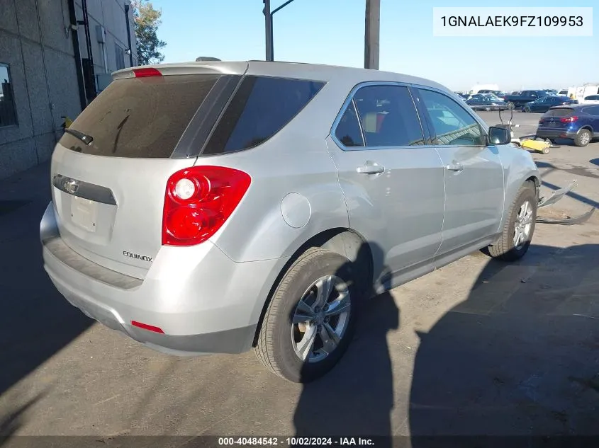 2015 Chevrolet Equinox Ls VIN: 1GNALAEK9FZ109953 Lot: 40484542