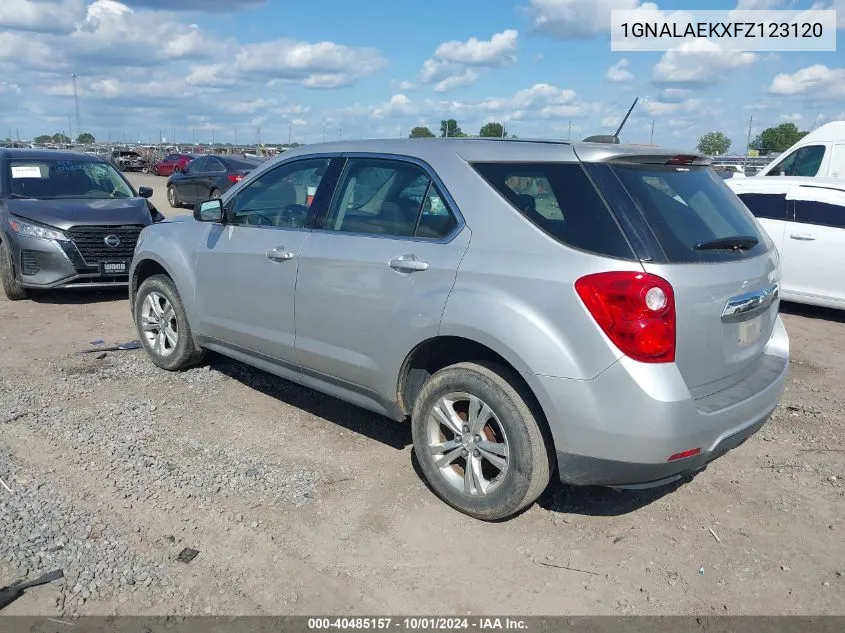 2015 Chevrolet Equinox Ls VIN: 1GNALAEKXFZ123120 Lot: 40485157