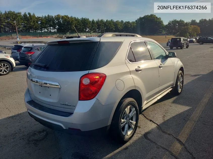 2015 Chevrolet Equinox Lt VIN: 2GNFLFEK1F6374266 Lot: 40536417