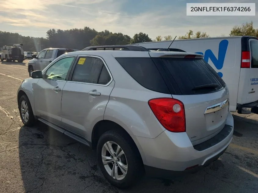 2015 Chevrolet Equinox Lt VIN: 2GNFLFEK1F6374266 Lot: 40536417