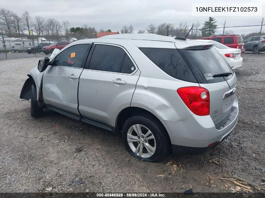 2015 Chevrolet Equinox Ls VIN: 1GNFLEEK1FZ102573 Lot: 40546929