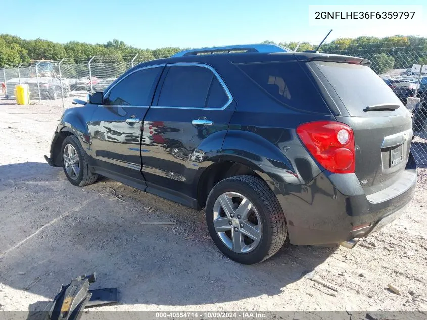 2015 Chevrolet Equinox Ltz VIN: 2GNFLHE36F6359797 Lot: 40554714