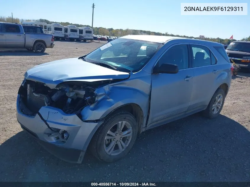 2015 Chevrolet Equinox Ls VIN: 2GNALAEK9F6129311 Lot: 40556714