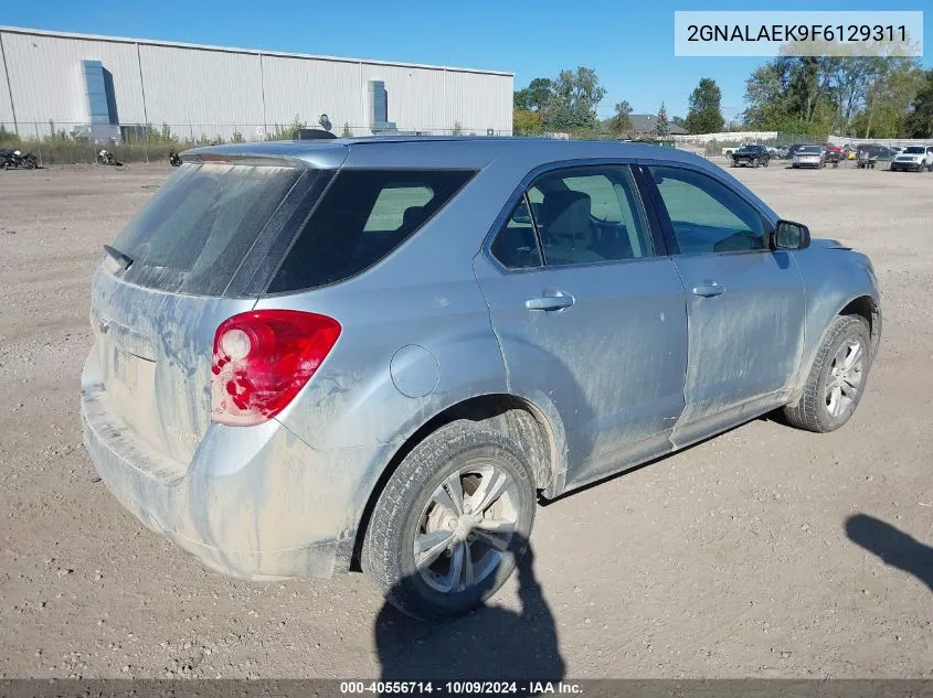 2015 Chevrolet Equinox Ls VIN: 2GNALAEK9F6129311 Lot: 40556714