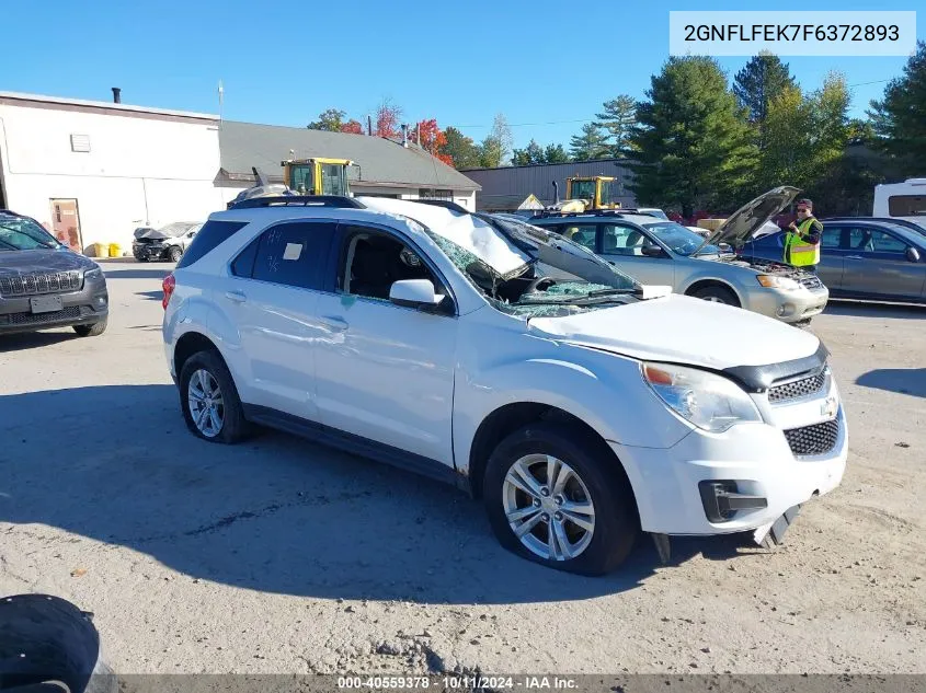 2015 Chevrolet Equinox 1Lt VIN: 2GNFLFEK7F6372893 Lot: 40559378