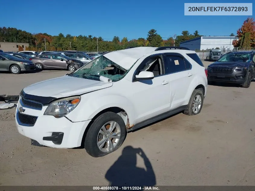 2015 Chevrolet Equinox 1Lt VIN: 2GNFLFEK7F6372893 Lot: 40559378