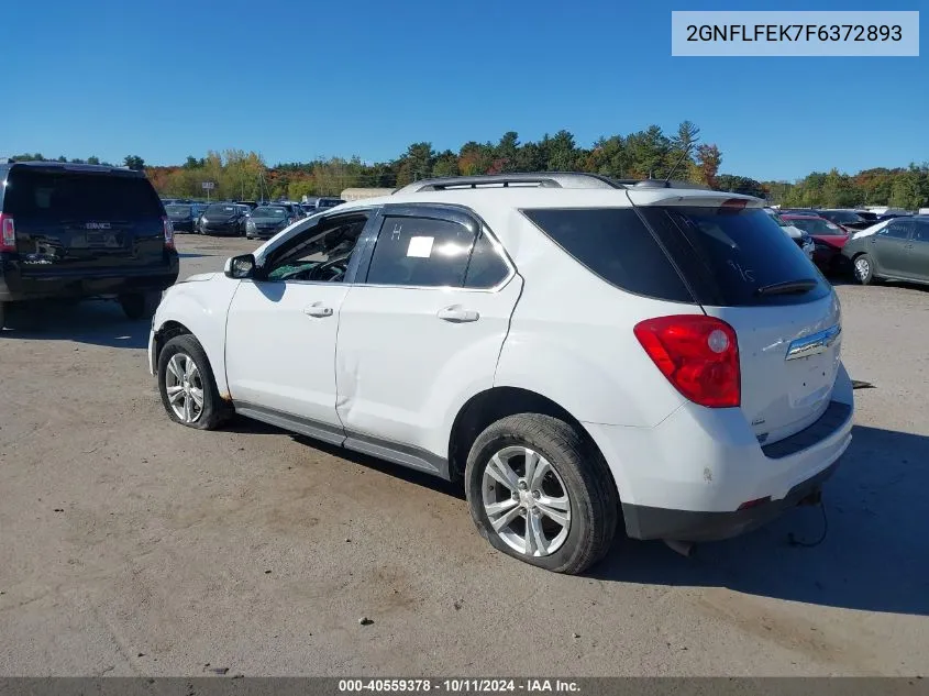 2015 Chevrolet Equinox 1Lt VIN: 2GNFLFEK7F6372893 Lot: 40559378