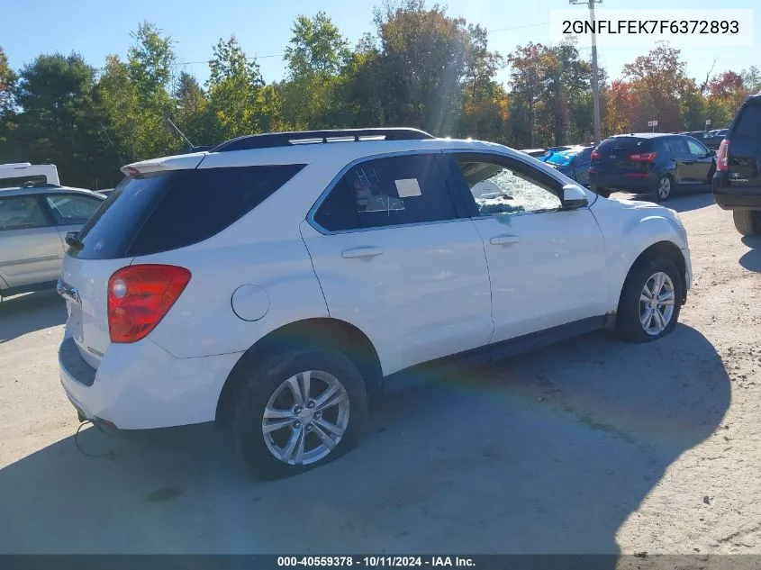 2015 Chevrolet Equinox 1Lt VIN: 2GNFLFEK7F6372893 Lot: 40559378