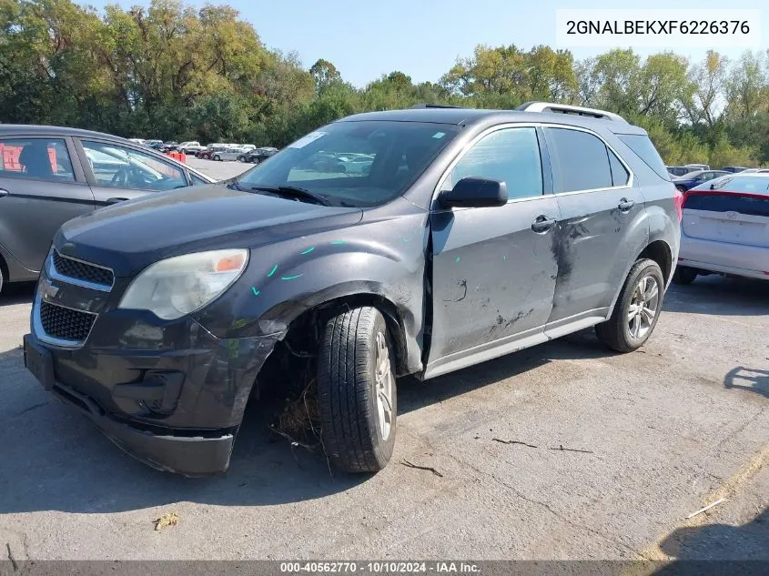 2015 Chevrolet Equinox 1Lt VIN: 2GNALBEKXF6226376 Lot: 40562770