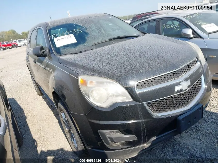 2015 Chevrolet Equinox Ls VIN: 2GNALAEK9F1100954 Lot: 40565425