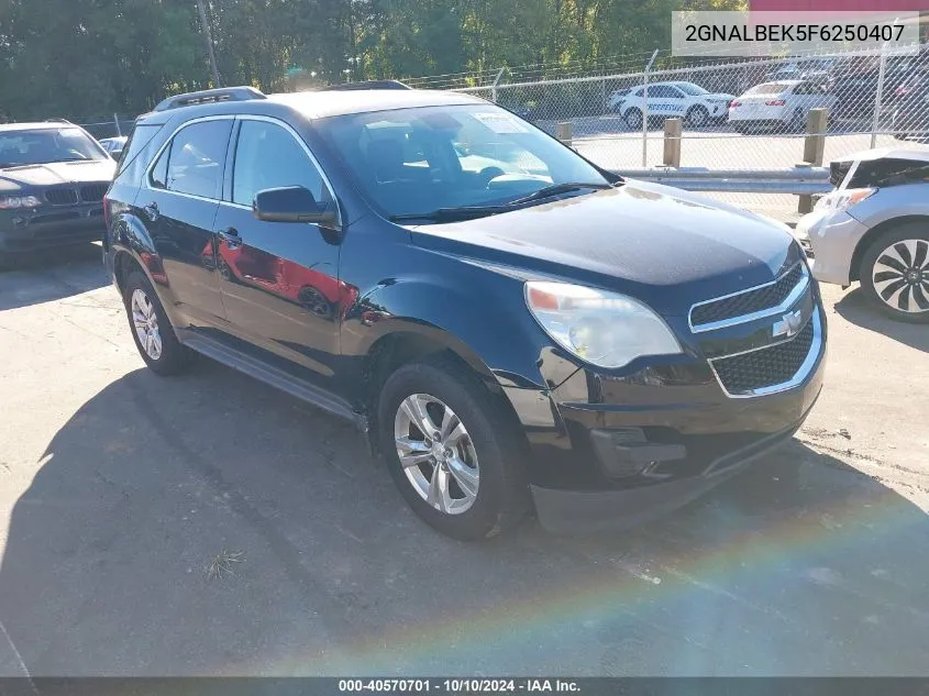 2015 Chevrolet Equinox 1Lt VIN: 2GNALBEK5F6250407 Lot: 40570701