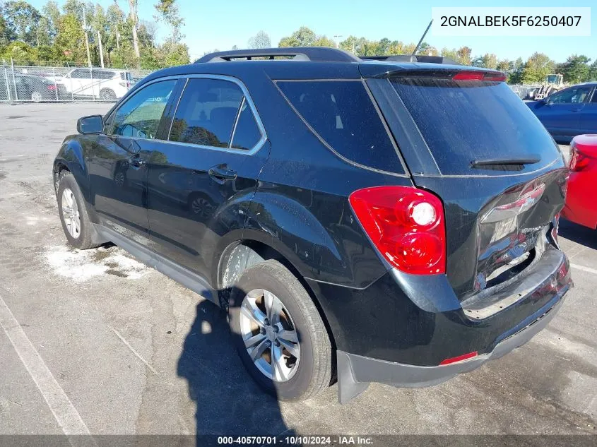 2GNALBEK5F6250407 2015 Chevrolet Equinox 1Lt