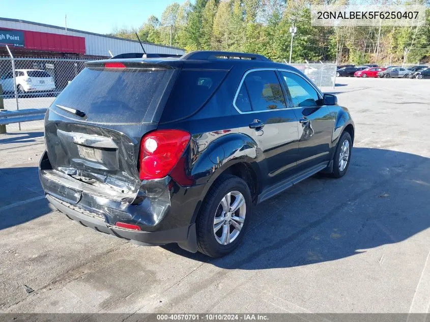 2GNALBEK5F6250407 2015 Chevrolet Equinox 1Lt