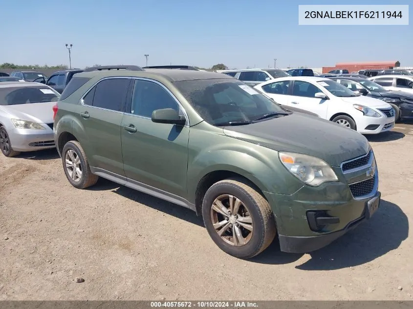 2015 Chevrolet Equinox 1Lt VIN: 2GNALBEK1F6211944 Lot: 40575672