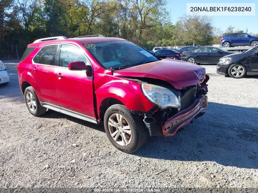 2015 Chevrolet Equinox 1Lt VIN: 2GNALBEK1F6238240 Lot: 40576104