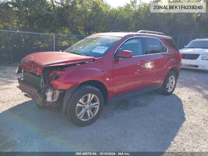 2015 Chevrolet Equinox 1Lt VIN: 2GNALBEK1F6238240 Lot: 40576104