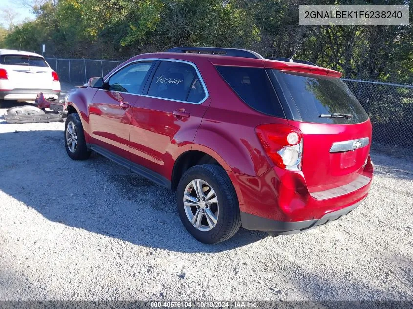 2015 Chevrolet Equinox 1Lt VIN: 2GNALBEK1F6238240 Lot: 40576104