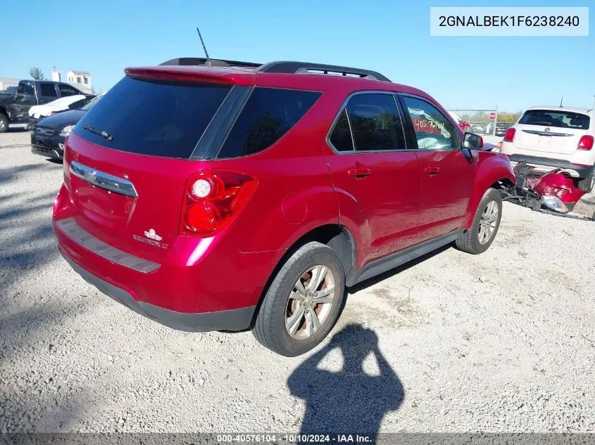 2015 Chevrolet Equinox 1Lt VIN: 2GNALBEK1F6238240 Lot: 40576104