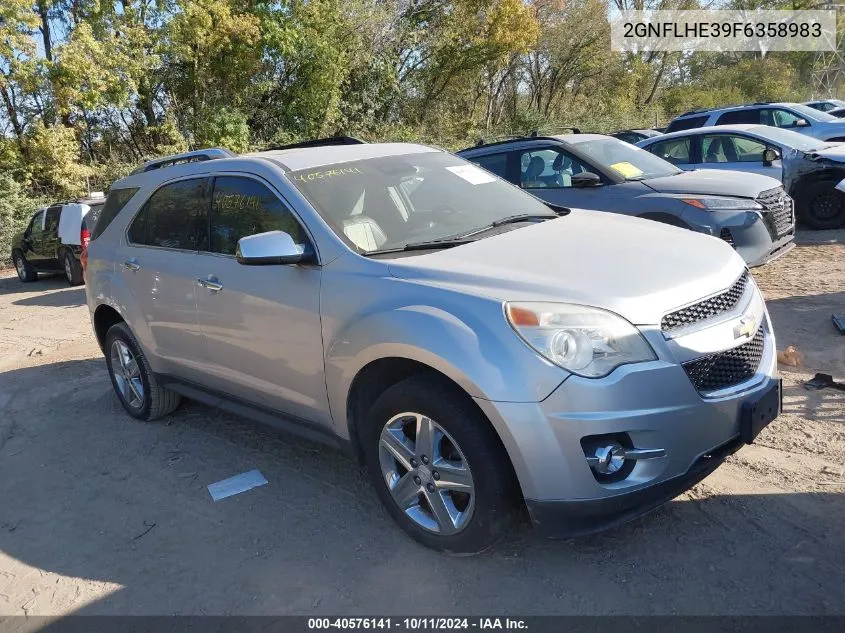 2015 Chevrolet Equinox Ltz VIN: 2GNFLHE39F6358983 Lot: 40576141