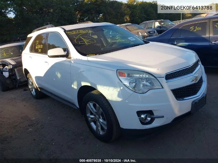 2015 Chevrolet Equinox 2Lt VIN: 2GNFLGEK0F6413788 Lot: 40578035