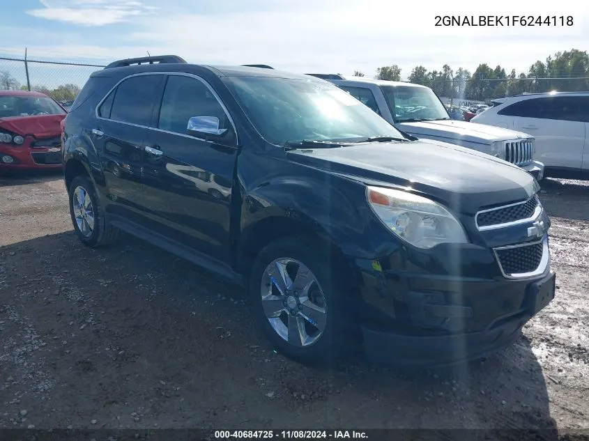 2GNALBEK1F6244118 2015 Chevrolet Equinox 1Lt