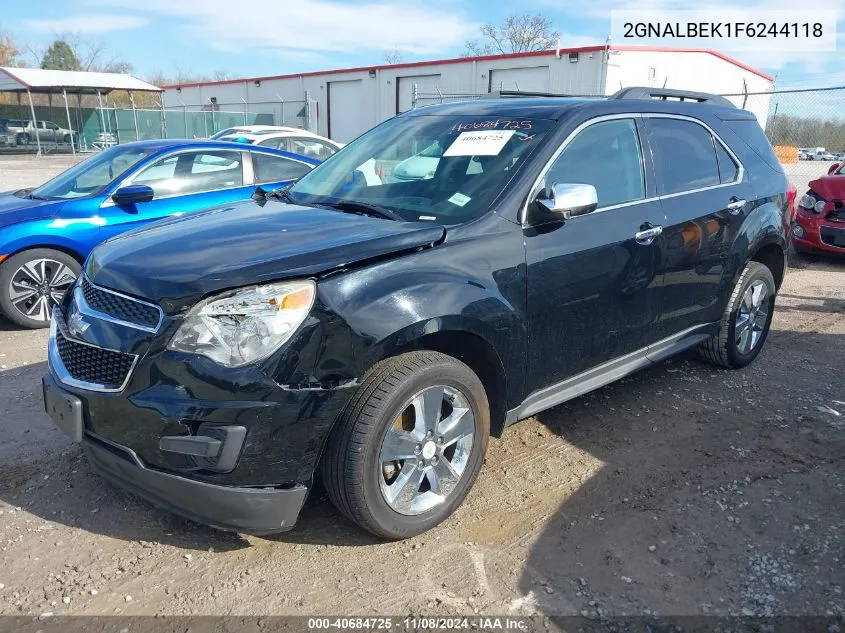 2GNALBEK1F6244118 2015 Chevrolet Equinox 1Lt